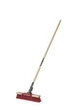 Garant GPPBSMS18 - Push broom with scraper Multi-surface, 18", wood handle, lh, Garant Pro