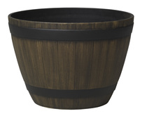 Garant HDR-007227 - Pot Wine Barrel, HDR 15", kentucky walnut color