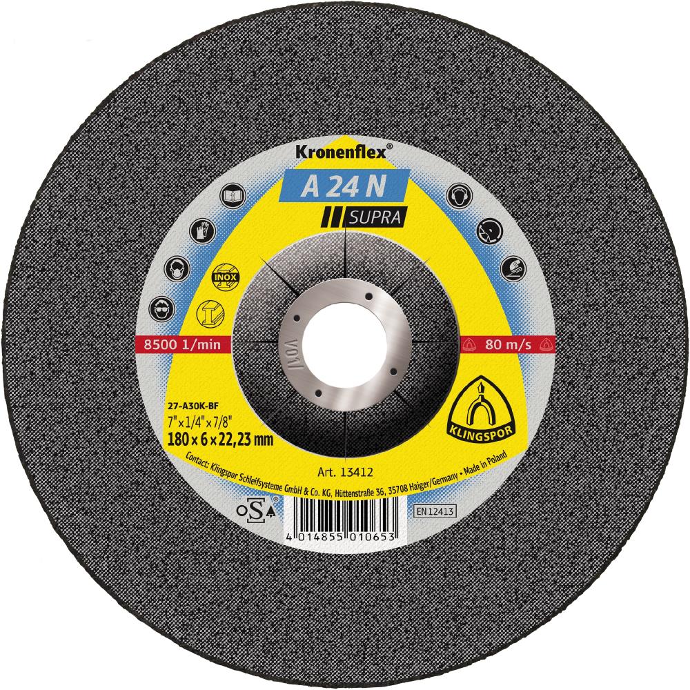 A 24 N Meules, 115 x 6 x 22,23 mm centre déporté