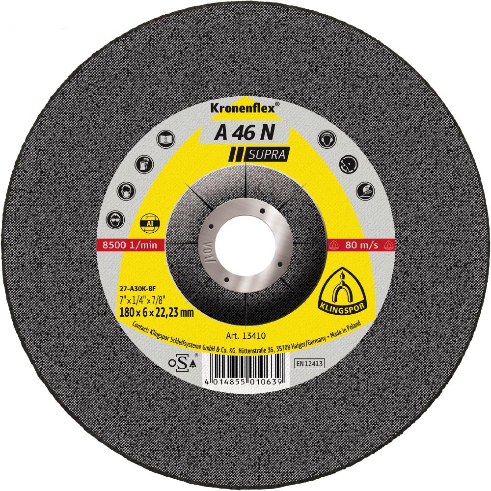 A 46 N Meules, 115 x 6 x 22,23 mm centre déporté