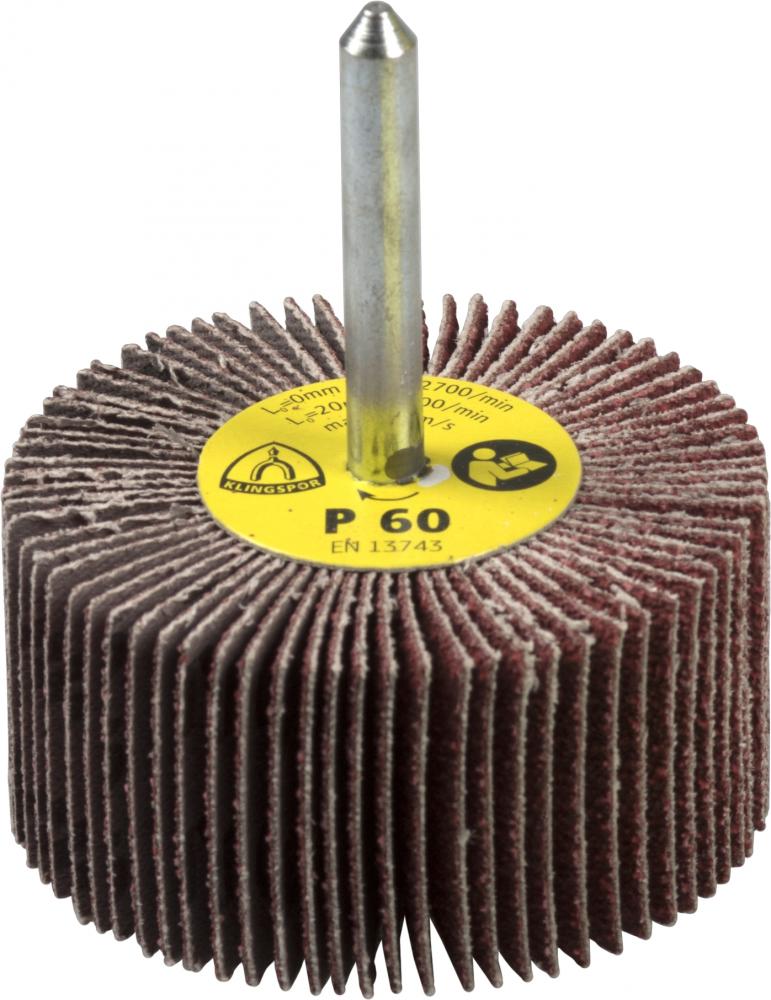 KM 615 Roues à lamelles sur tige multiliant, 30 x 10 x 6 mm Grain 80