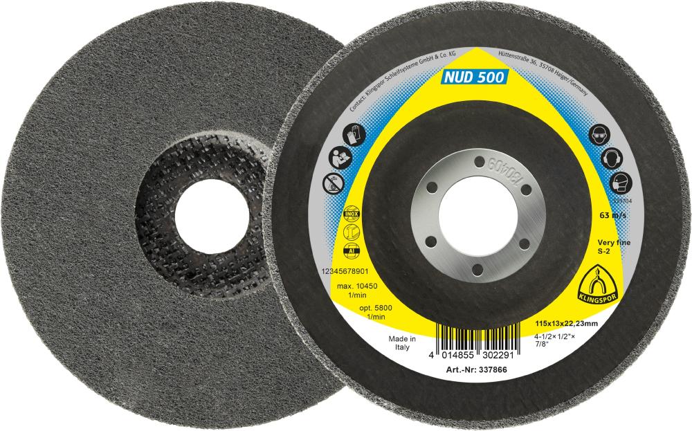 NUD 500 Disques texture, 115 x 13 x 22,23 mm très fin carbure silicium