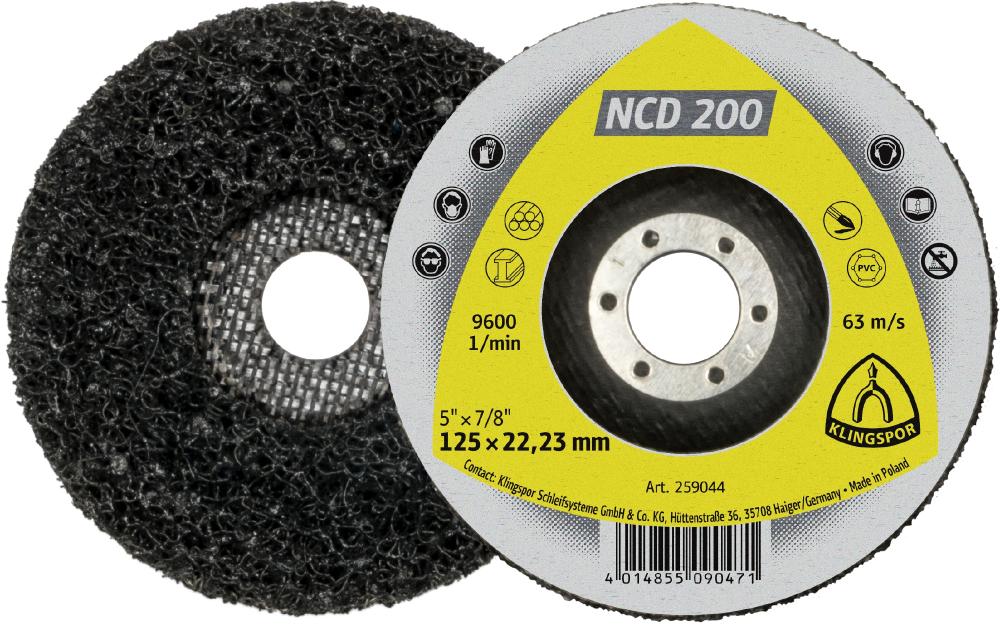 NCD 200 roue de nettoyage, 115 x 22,23 mm carbure silicium plat