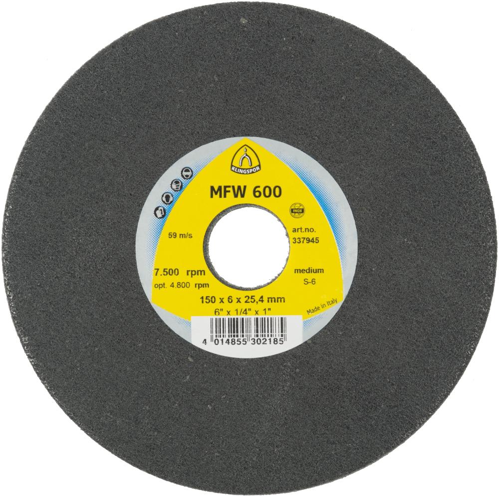 MFW 600 UNITIZED WHEEL Disques texture, 125 x 6 x 22 mm fin carbure silicium