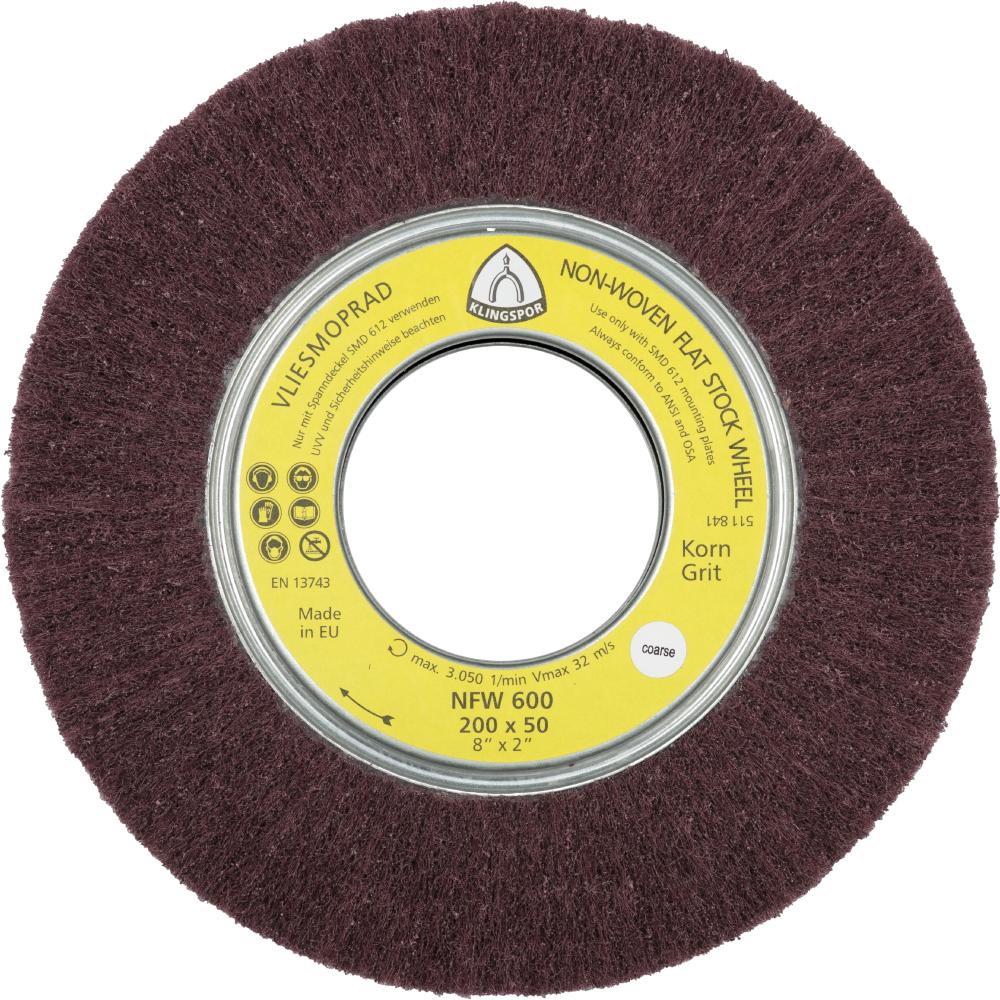 NFW 600 Roues à lamelles texture, 165 x 50 x 43,1 mm très fin loxyde d&#39;alumine