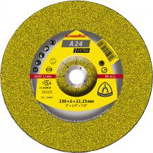 Klingspor Inc 13447 - A 24 EX Meules, 230 x 6 x 22,23 mm centre déporté