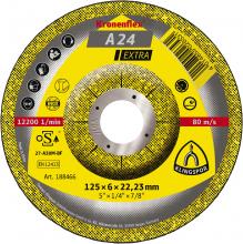 Klingspor Inc 188466 - A 24 EX Meules, 125 x 6 x 22,23 mm centre déporté