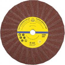 Klingspor Inc 5830 - FSR 618 Roues à lamelles, 165 x 14 mm Grain 60 un seul rang 2 lamelles par paquet