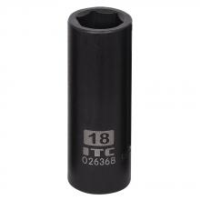 ITC 26368 - 1/2" DR x 18 mm Deep Impact Socket - 6 Point