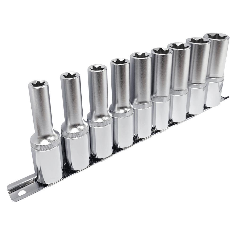 9-Piece 1/2&#34; DR Deep External TORX® Socket Set