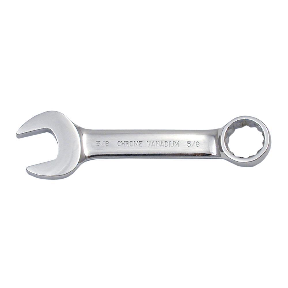 11/16&#34; Fully Polished Stubby Combination Wrench