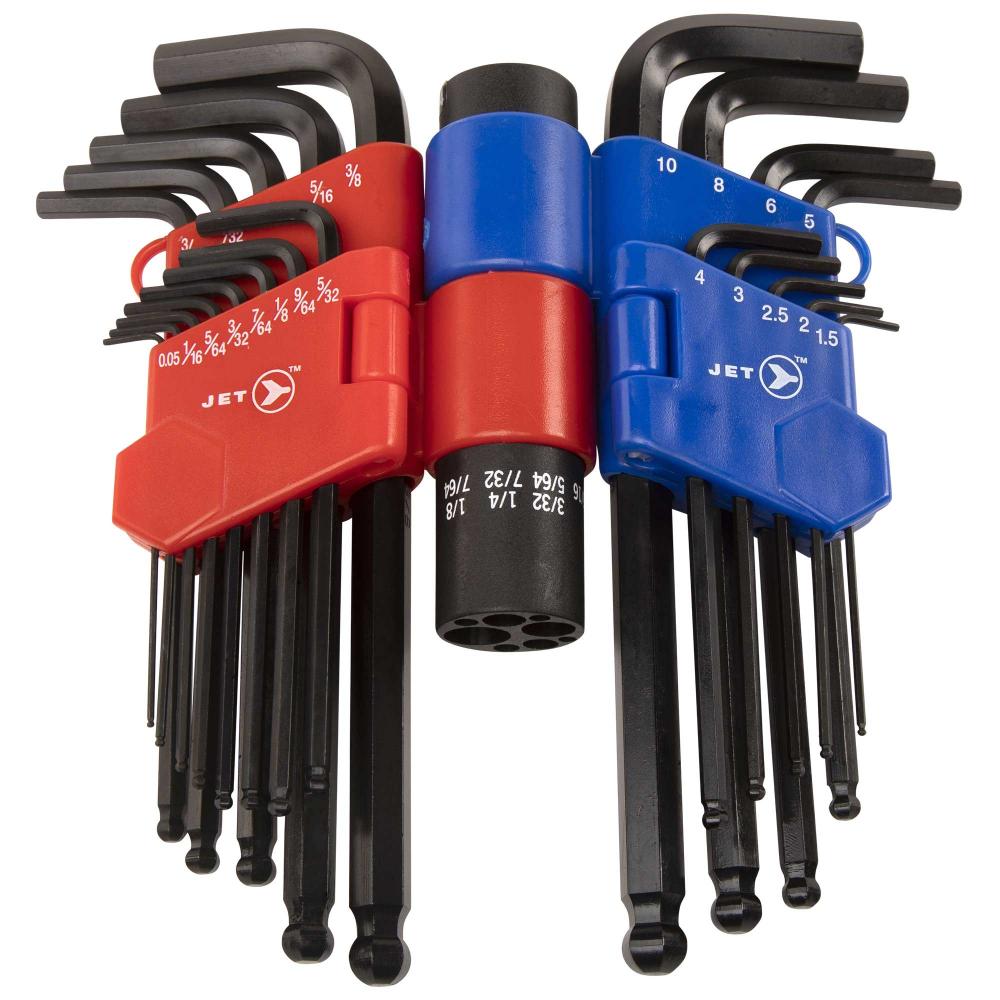 22 PC SAE/Metric Ball Nose Hex Key Set