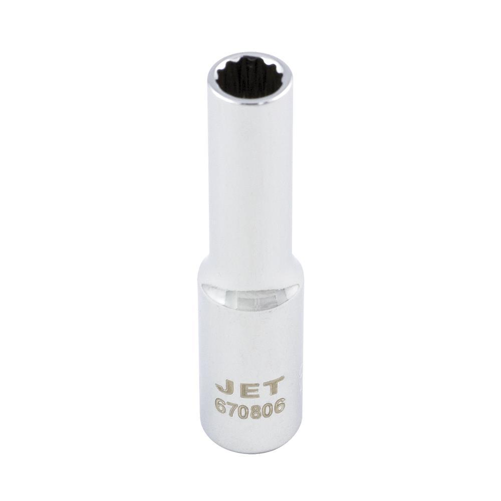 1/4&#34; DR Chrome Socket - Metric - Deep - 12 point - 5.5 mm