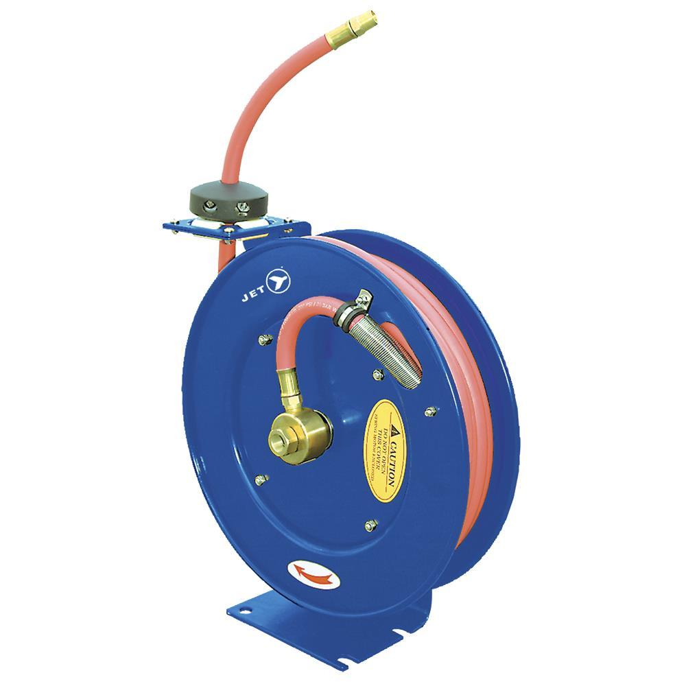 3/8&#34; x 25&#39; Retractable Air/Water Hose Reel – Heavy Duty