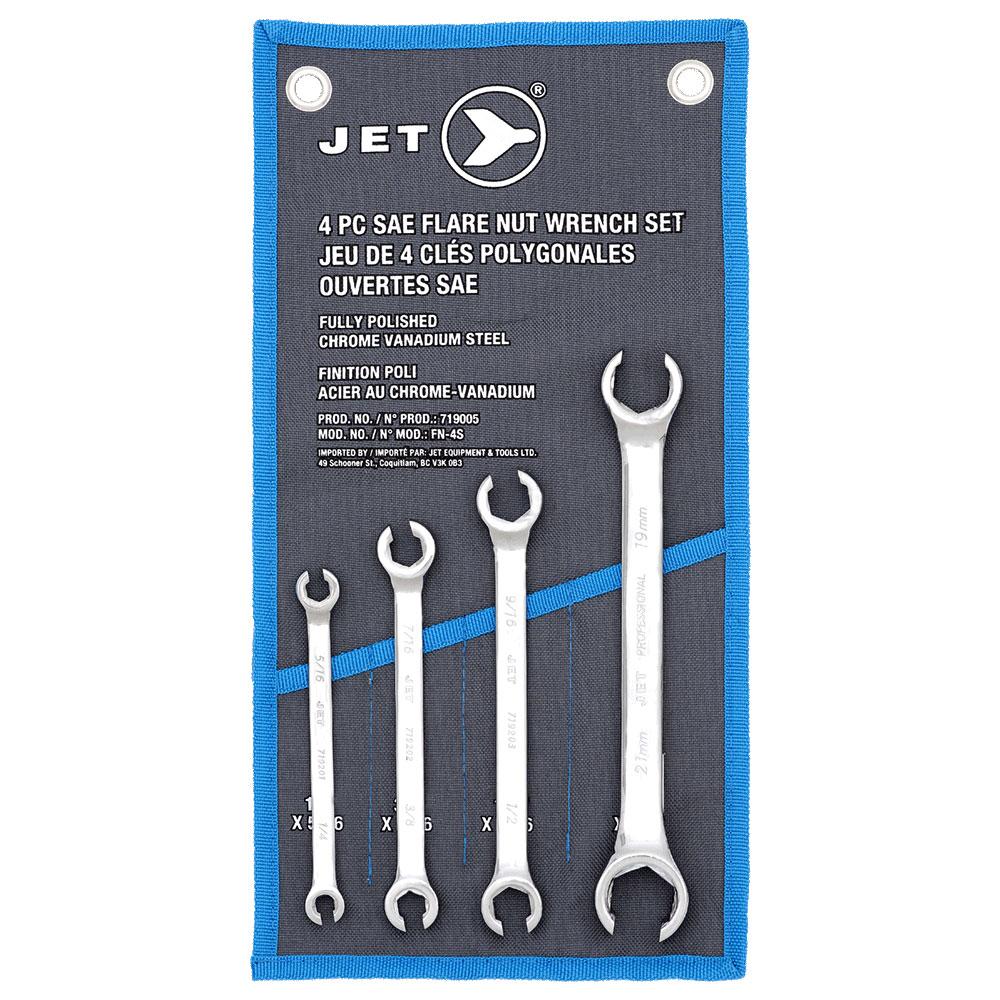 Flare Nut Wrench Set - SAE -  4 pc