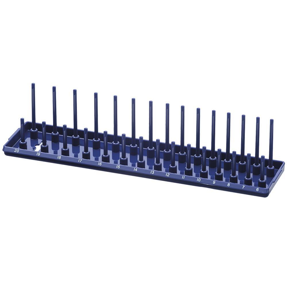 3/8&#34; Dr Metric Socket Organizer Tray