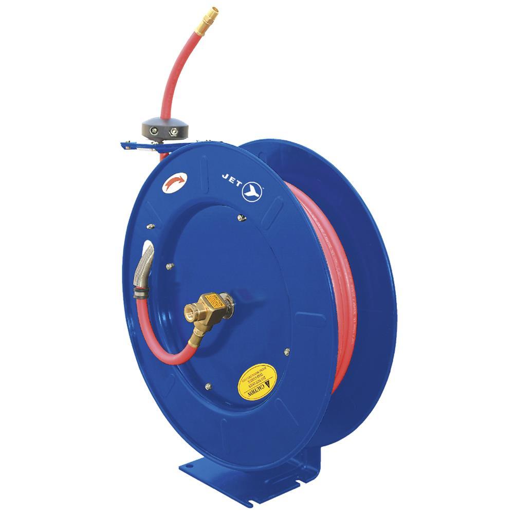 1/2&#34; x 50&#39; Retractable Air/Water Hose Reel - Heavy Duty