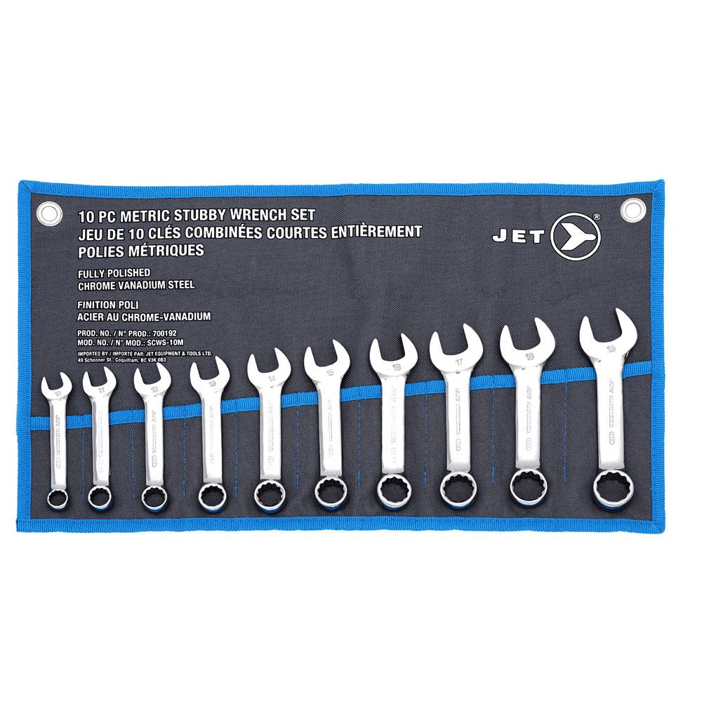 Stubby Wrench Set - Metric - 10 pc