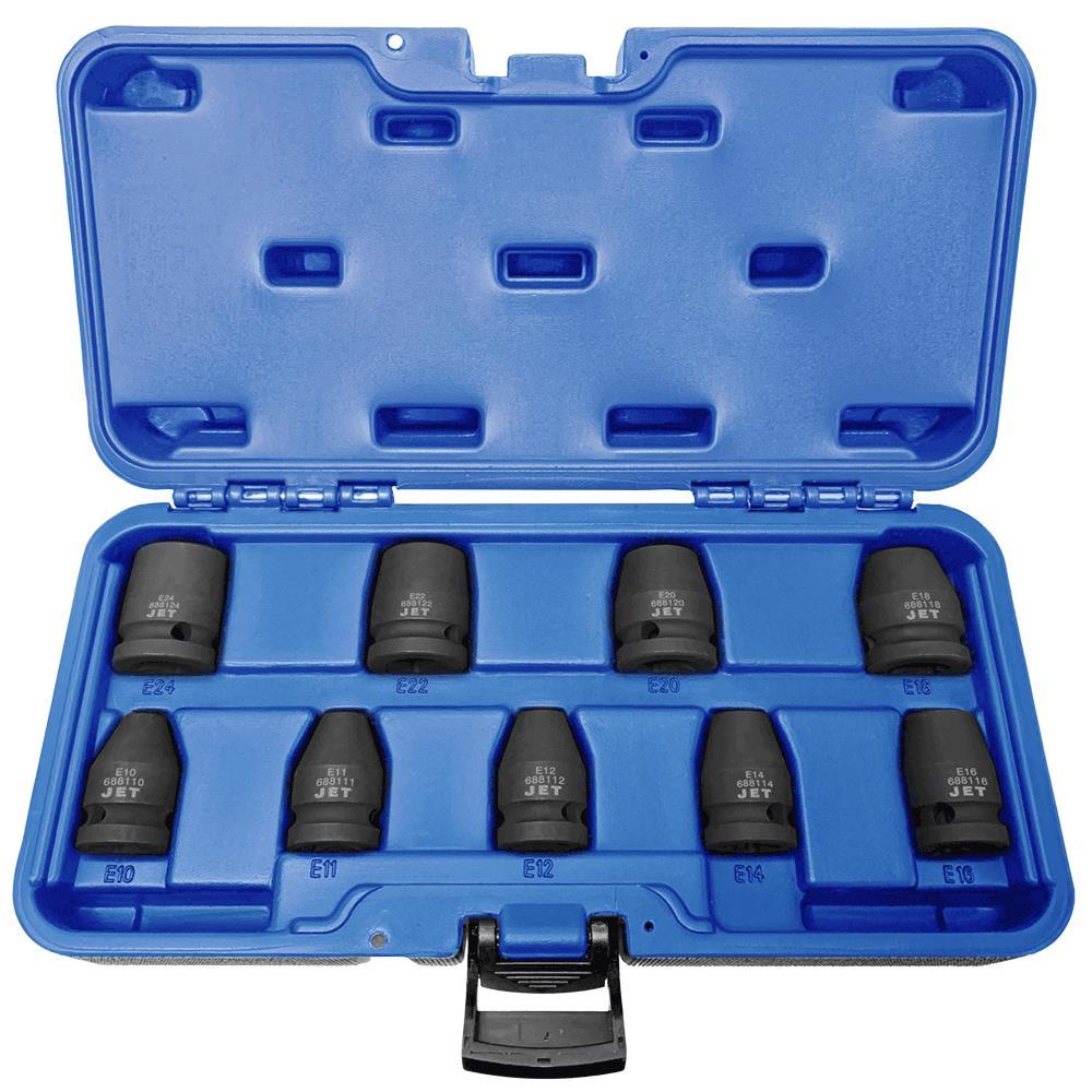 9-Piece 1/2&#34; DR External TORX® Impact Socket Set