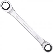 Jet 701562 - Ratcheting Double Box Wrench - Metric - 17mm x 19mm