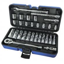 Jet 600235 - 30 PC 3/8" DR Metric Socket Wrench Set - 12 Point