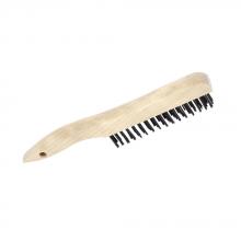 Jet 551104 - 4 Row, Shoe Handle, Carbon Steel Hand Wire Scratch Brush