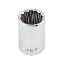 Jet 670605 - 1/4" DR Chrome Socket - Metric - Regular - 12 point - 5.5 mm