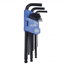 Jet 775184 - 9 PC Metric Ball Nose Hex Key Set