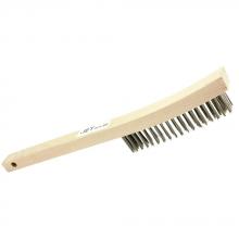 Jet 551112 - 4 Row, Long Handle, Stainless Steel Hand Wire Scratch Brush