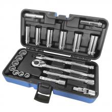 Jet 600230 - 21 PC 3/8" DR SAE Socket Wrench Set - 12 Point