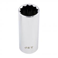 Jet 670813 - 1/4" DR Chrome Socket - Metric - Deep - 12 point - 13 mm