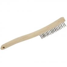 Jet 551111 - 3 Row, Long Handle, Stainless Steel Hand Wire Scratch Brush