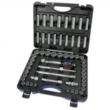 Jet 600342 - 55 PC 1/2" DR SAE/Metric Socket Set - 12 Point