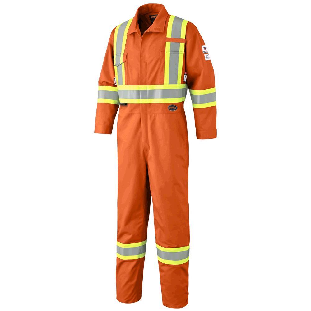 Hi-Viz Orange FR-Tech® 88/12 FR/ARC Rated 7 oz Coverall - Tall - 66