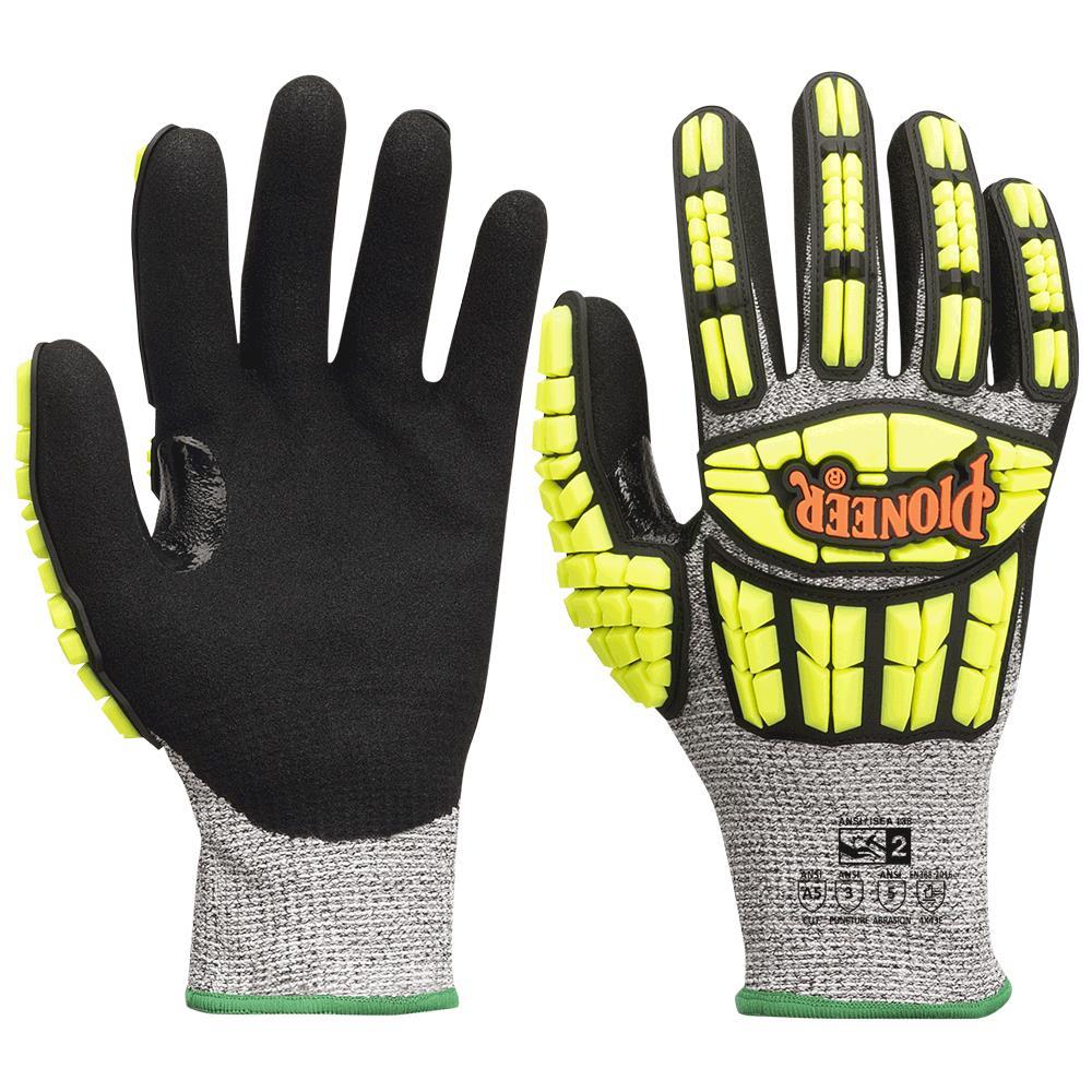 Cut and Impact-Resistant Gloves (Pair) with TPR - Level A5 - M