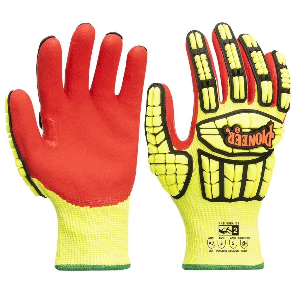 Cut and Impact-Resistant Gloves (Pair) with TPR - Level A7 - S