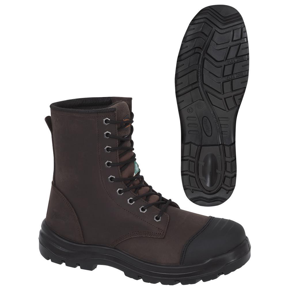 Brown Leather 8&#34; Work Boot - 13