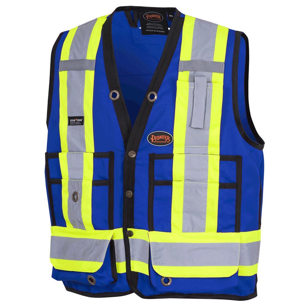 Hi-Viz Surveyor&#39;s Safety Vest - Royal Blue - XL