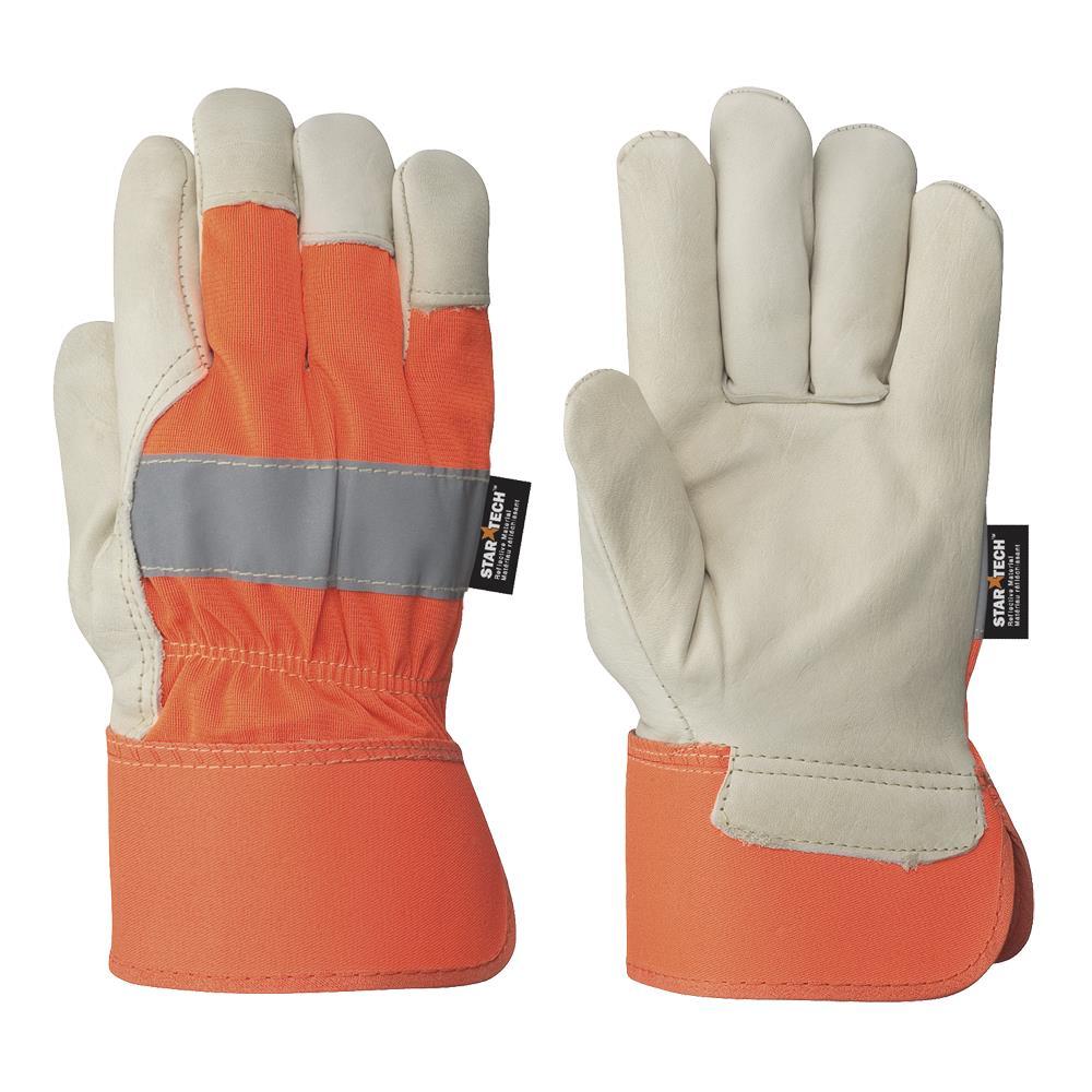 Hi-Viz Fitter&#39;s Cowgrain Glove - O/S
