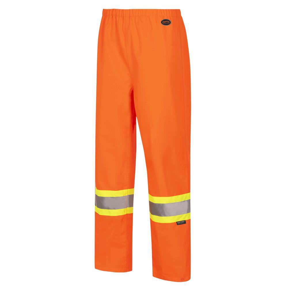 Women&#39;s Hi-Viz Orange Waterproof 300D Polyester/PU Pants - XL