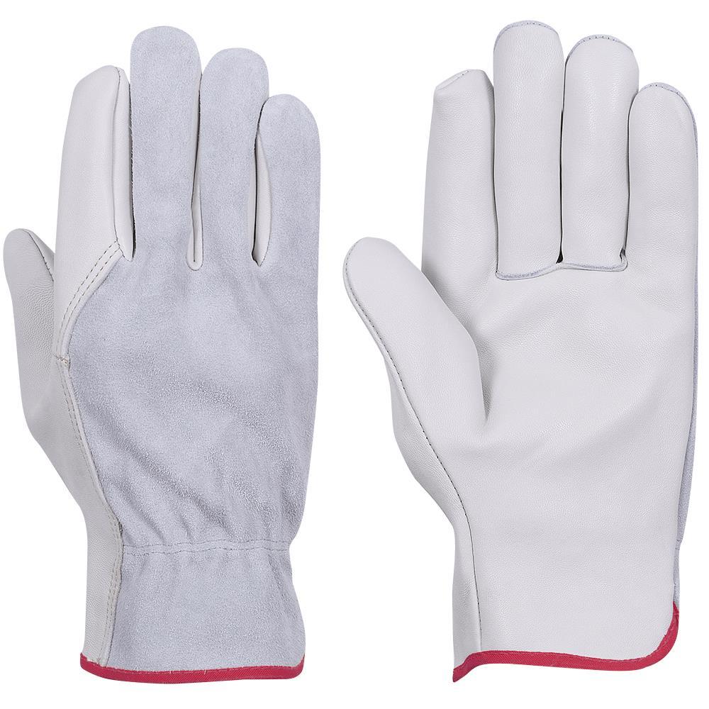 Beige Goatskin Driver Gloves - S