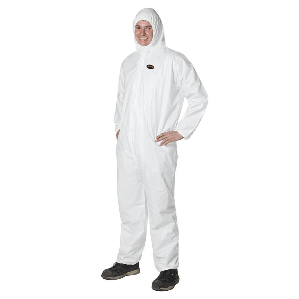 White Antistatic Microporous Coverall - M