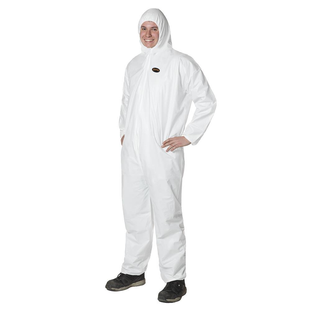 White Microporous Coverall - XL