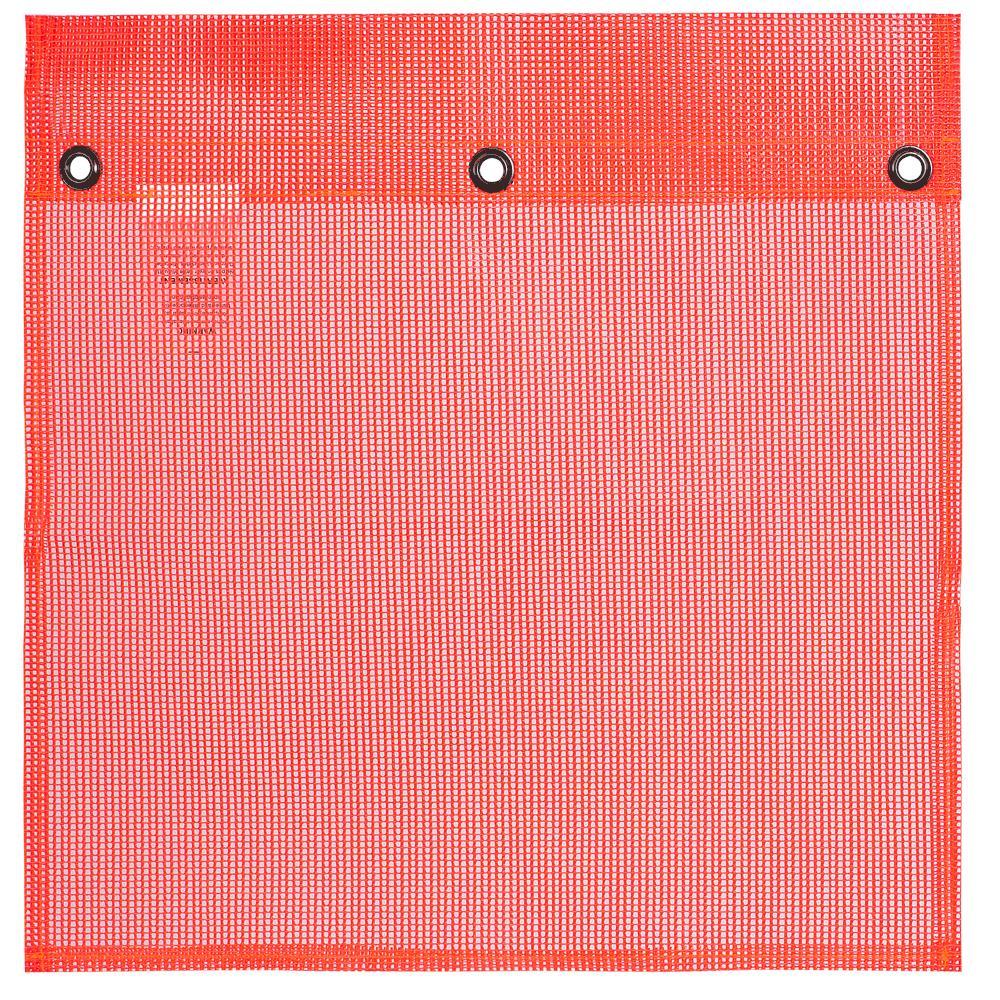 Polyethylene Mesh Flag with Grommets - 16&#34; x 16&#34;