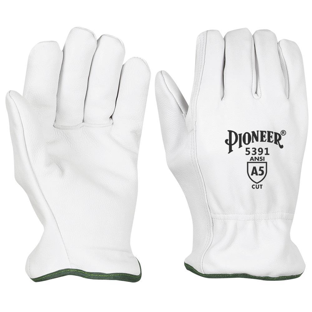 Cut-Resistant Goatskin Driver&#39;s-style Gloves (Pair) - Level A5 - XL