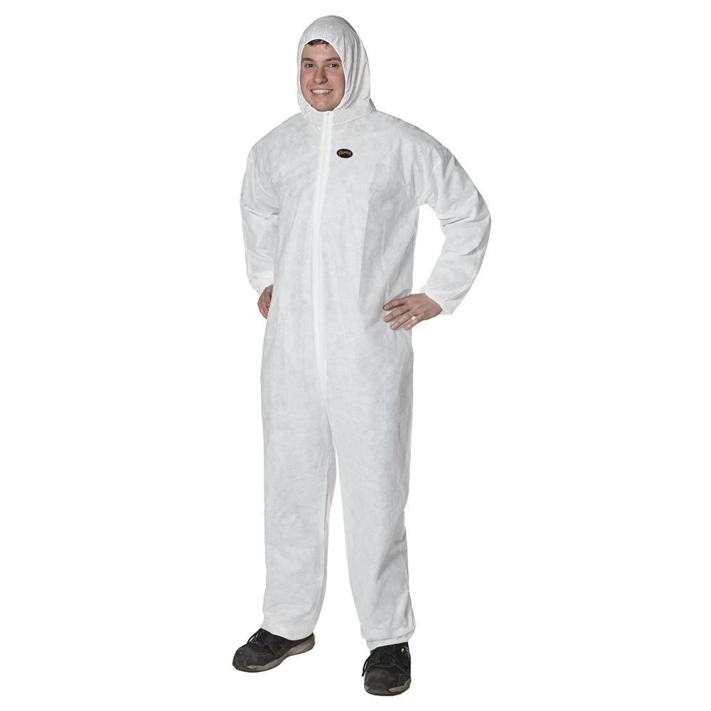 White SMS Coverall - M