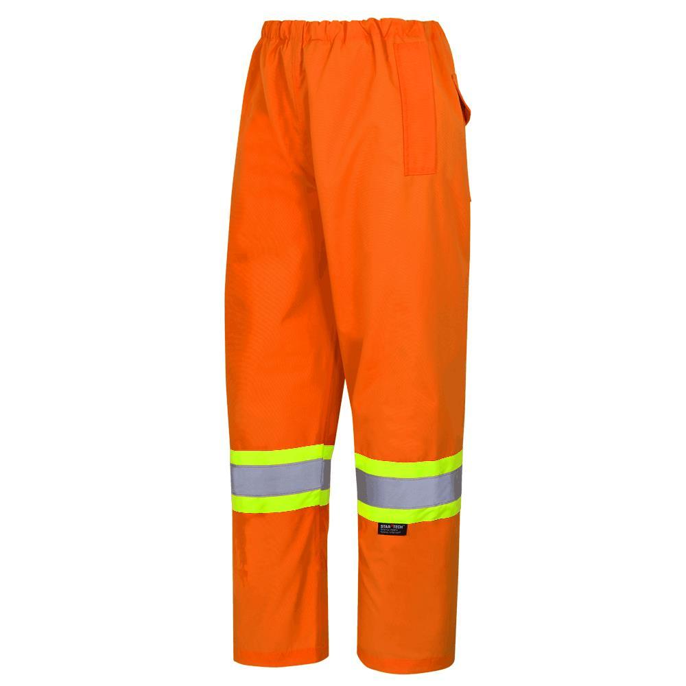 Hi-Viz Orange 450D 100% Waterproof Pants - 4XL