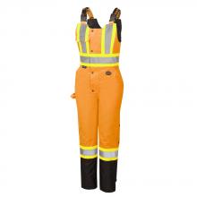 Pioneer V1121651-S - Women's Hi-Viz 100% Waterproof Overalls - Hi-Viz Orange - S