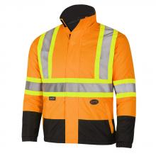 Pioneer V1140450-L - Hi-Viz Reversible Safety Jacket - Hi-Viz Orange - L