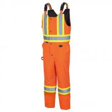 Pioneer V1120650-4XL - Waterproof Quilted Safety Bib overall - Hi-Viz Orange - 4XL